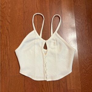 Urban Outfitters Ivory Crop Top. Size X-Small